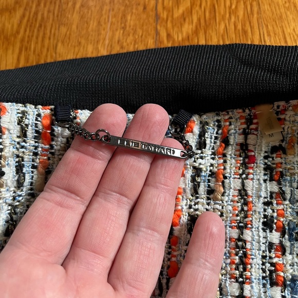 Elie Tahari Brooke Womens Jacket Multicolor Tweed Bomber Blazer $448 M Read - Picture 7 of 13